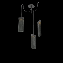 Hammerton SCB0042-03-MB-SG-C01-L3 - Parallel Glass Round 3pc Swag Multi-Pendant