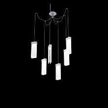 Hammerton SCB0042-06-CS-CG-C01-L1 - Parallel Glass Round 6pc Swag Multi-Pendant