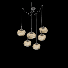 Hammerton SCB0068-06-GP-FB-C01-L3 - Nova Round 6pc Swag Multi-Pendant