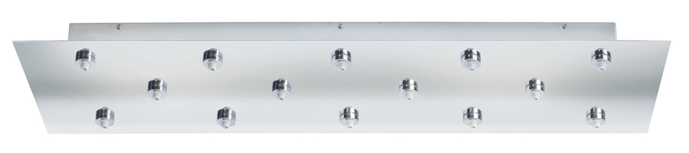 Canopy Low Voltage Rectangular 14 Light 9"X31" EZ Jack Polished Nickel for LED
