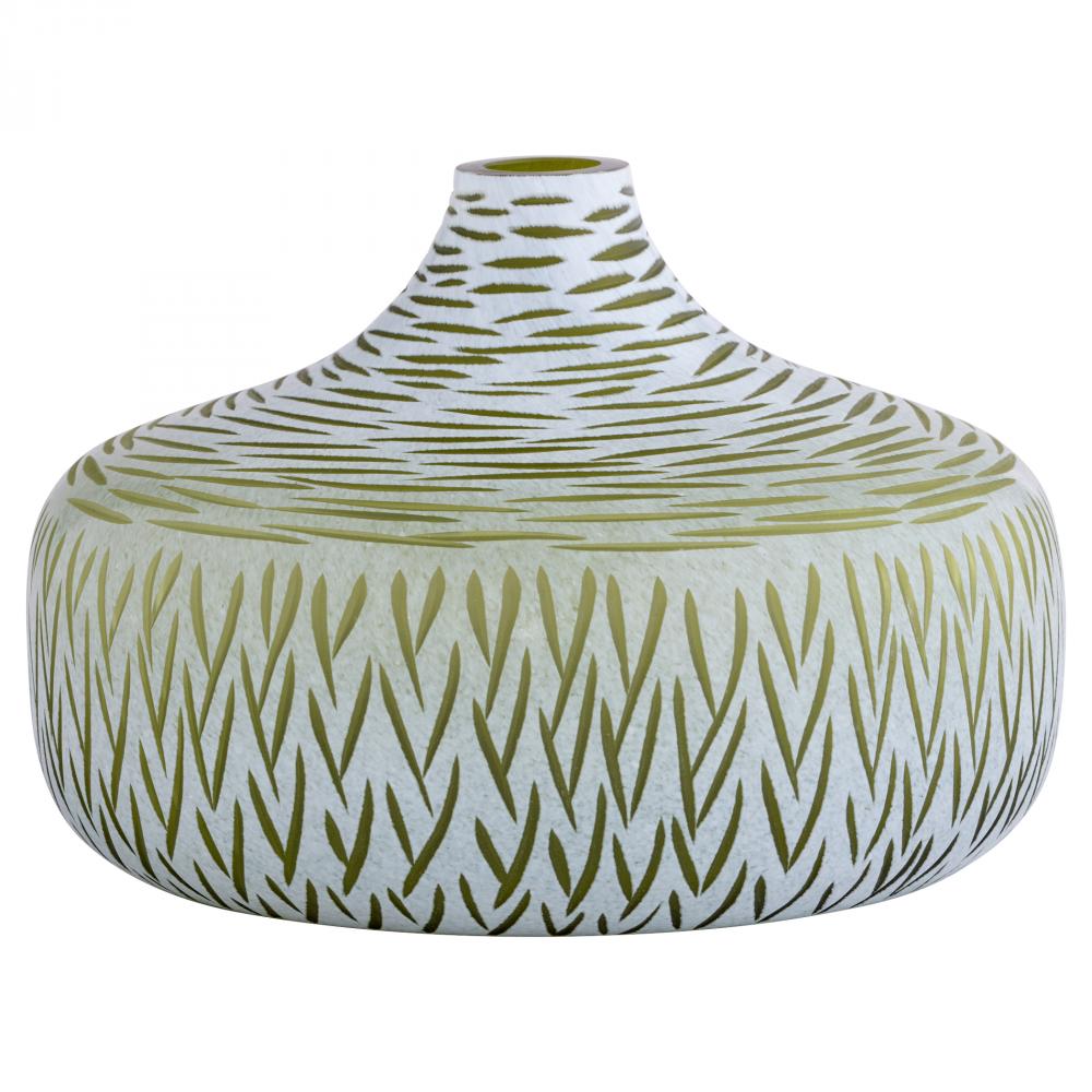 Signo Vase | Green | White - Stout