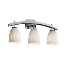 Justice Design Group FSN-8593-10-OPAL-MBLK - Archway 3-Light Bath Bar