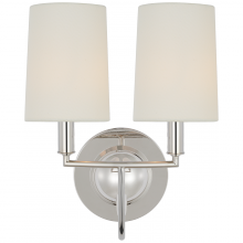 Visual Comfort & Co. Signature Collection TOB 2068PN-L - Elkins Double Sconce