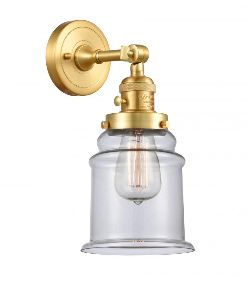 Canton - 1 Light - 7 inch - Satin Gold - Adjustable Sconce