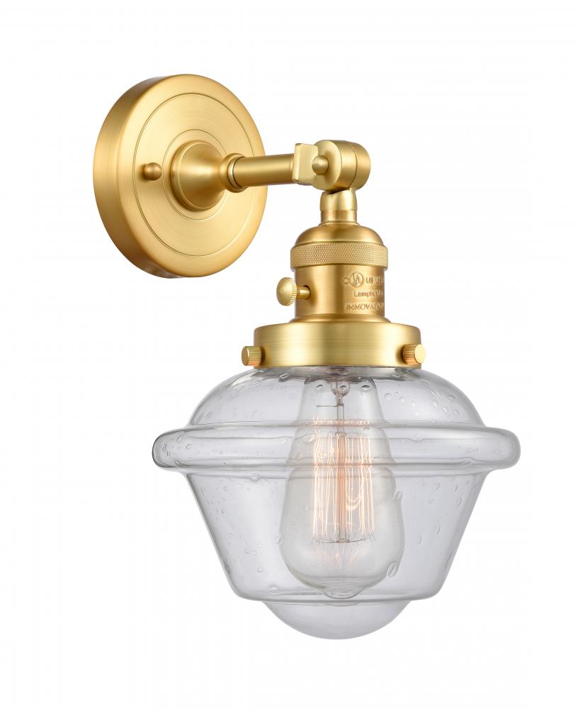 Oxford - 1 Light - 8 inch - Satin Gold - Adjustable Sconce