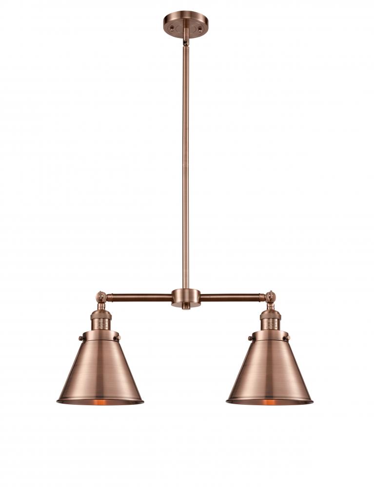 Appalachian - 2 Light - 23 inch - Antique Copper - Stem Hung - Adjustable Island Light