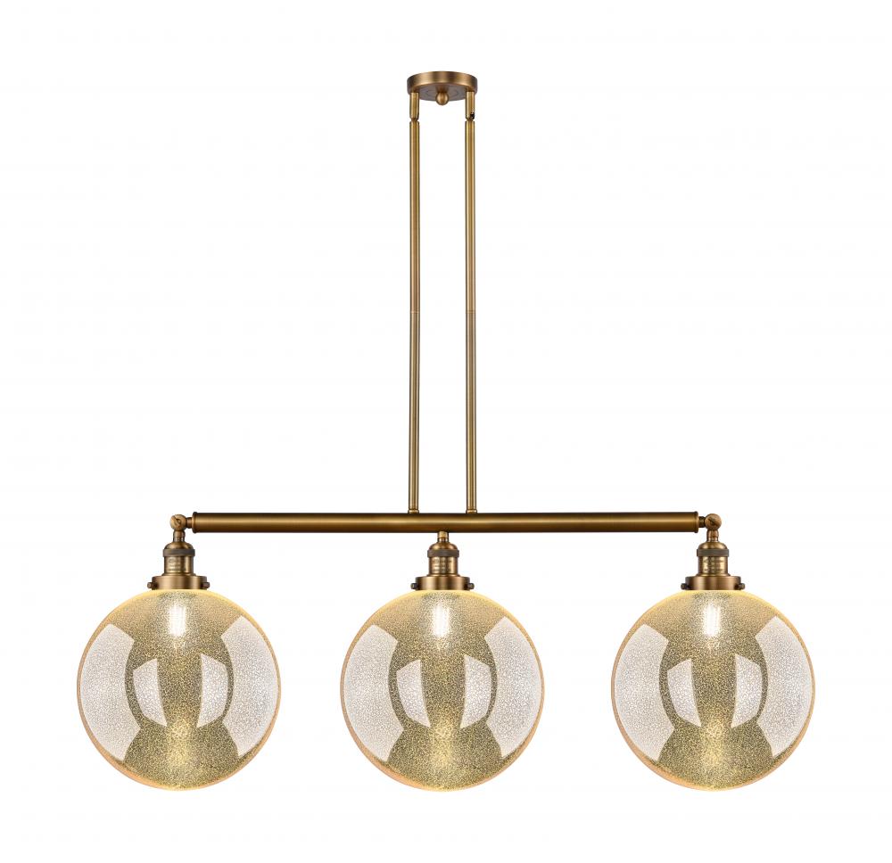 Beacon - 3 Light - 44 inch - Brushed Brass - Stem Hung - Adjustable Island Light