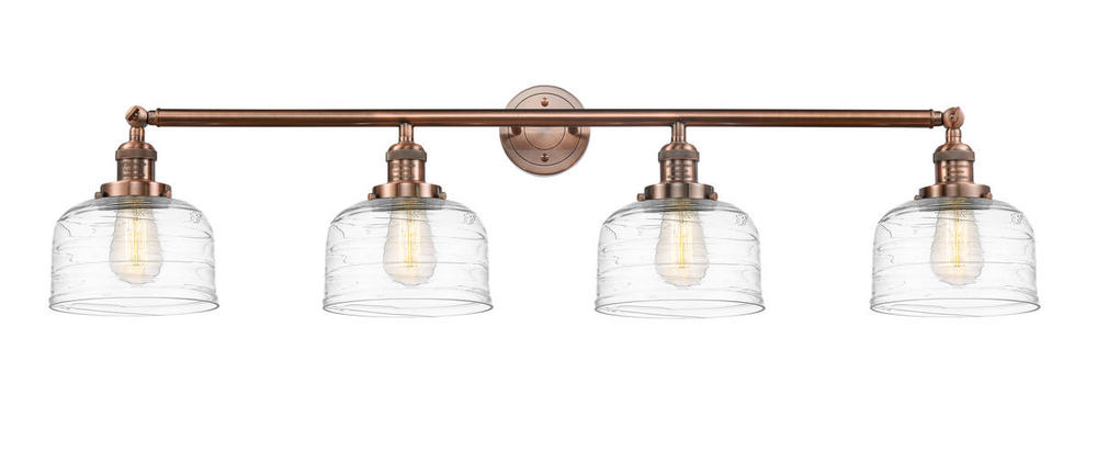 Bell - 4 Light - 44 inch - Antique Copper - Adjustable Bath Vanity Light