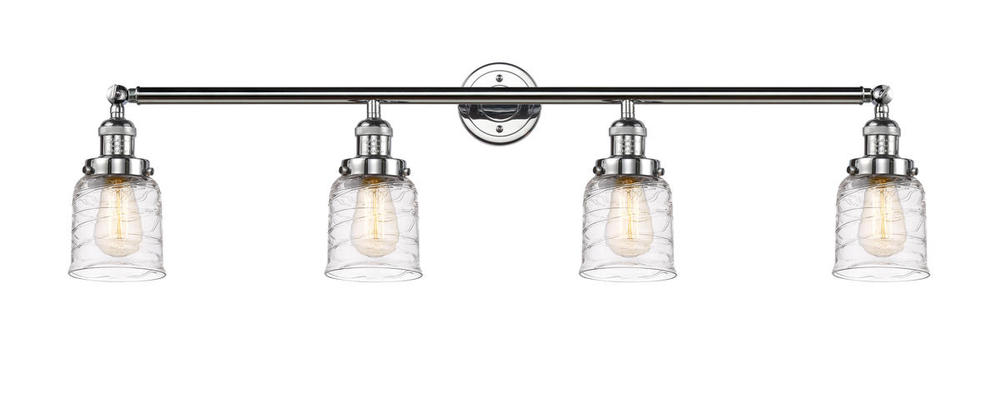 Bell - 4 Light - 42 inch - Polished Chrome - Adjustable Bath Vanity Light