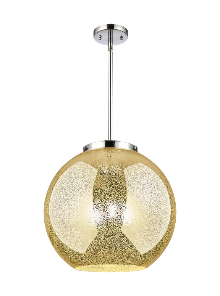 Athens - 3 Light - 16 inch - Polished Chrome - Cord hung - Pendant