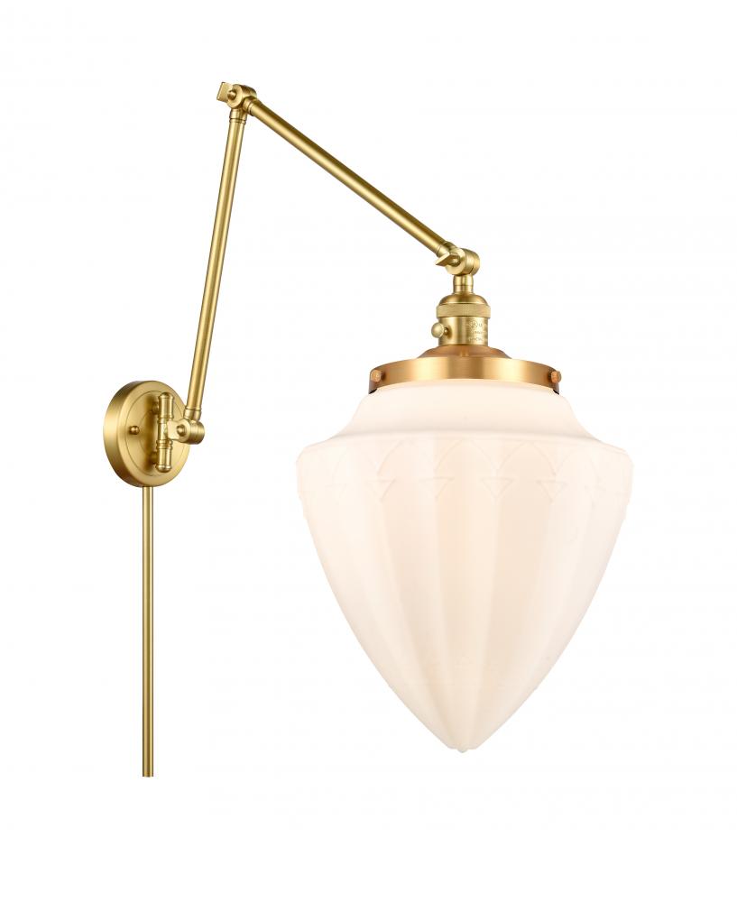 Bullet - 1 Light - 12 inch - Satin Gold -Adjustable Swing Arm