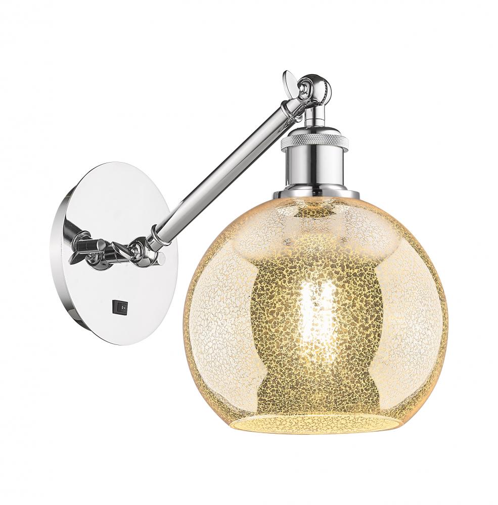 Athens - 1 Light - 8 inch - Polished Chrome - Adjustable Sconce