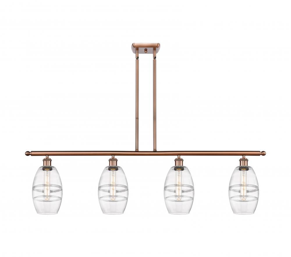 Vaz - 4 Light - 48 inch - Antique Copper - Cord hung - Island Light
