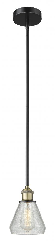 Conesus - 1 Light - 6 inch - Black Antique Brass - Cord hung - Mini Pendant