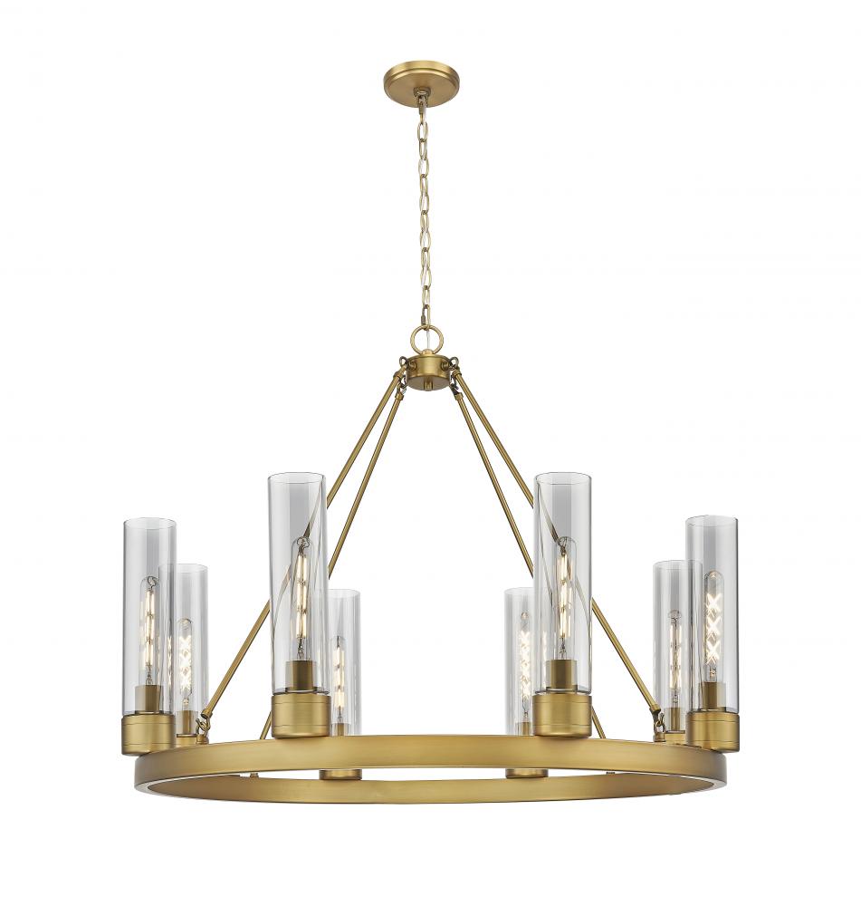 Boreas - 6 Light - 36 inch - Brushed Brass - Chandelier