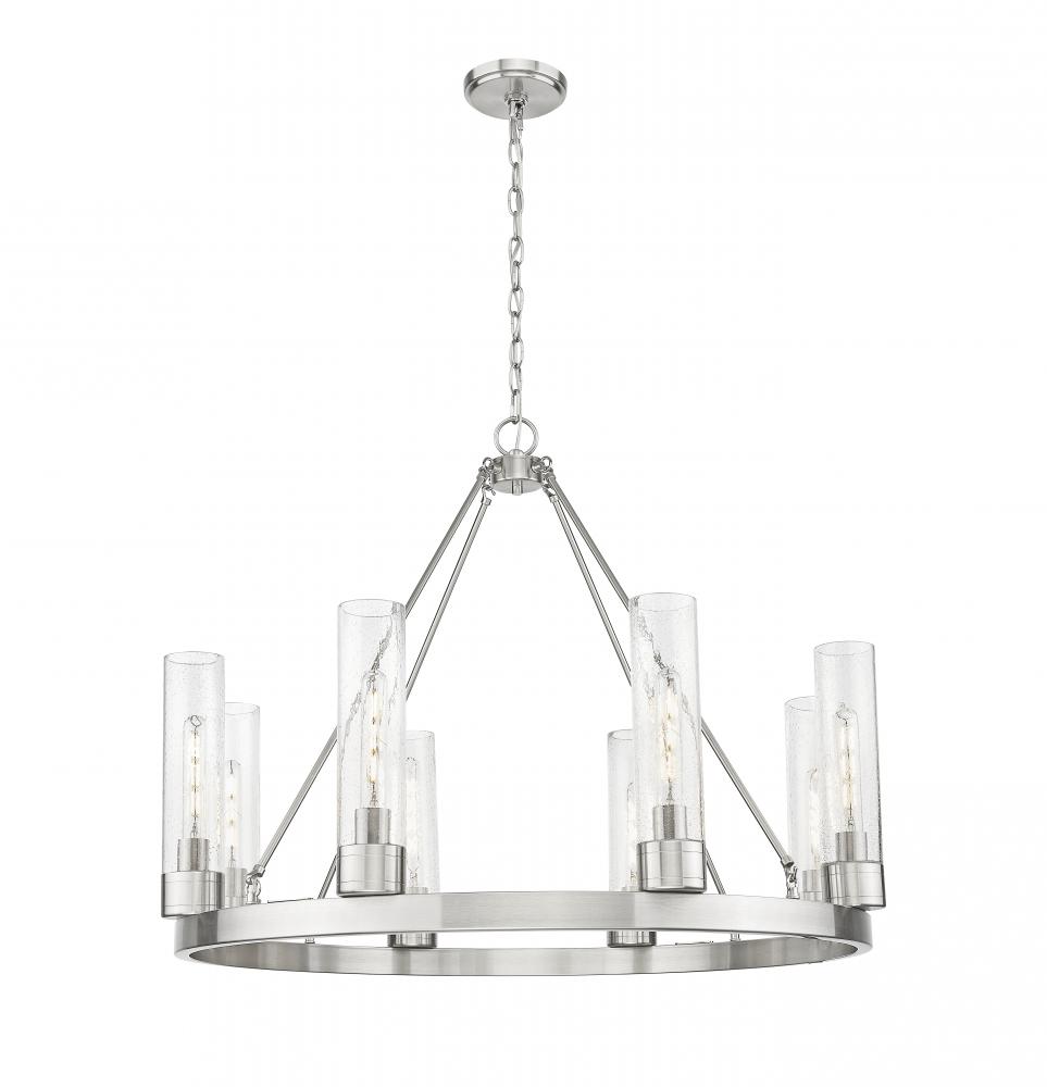 Boreas - 6 Light - 36 inch - Satin Nickel - Chandelier