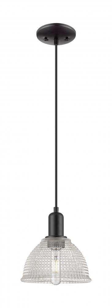 Arietta - 1 Light - 8 inch - Oil Rubbed Bronze - Cord hung - Mini Pendant