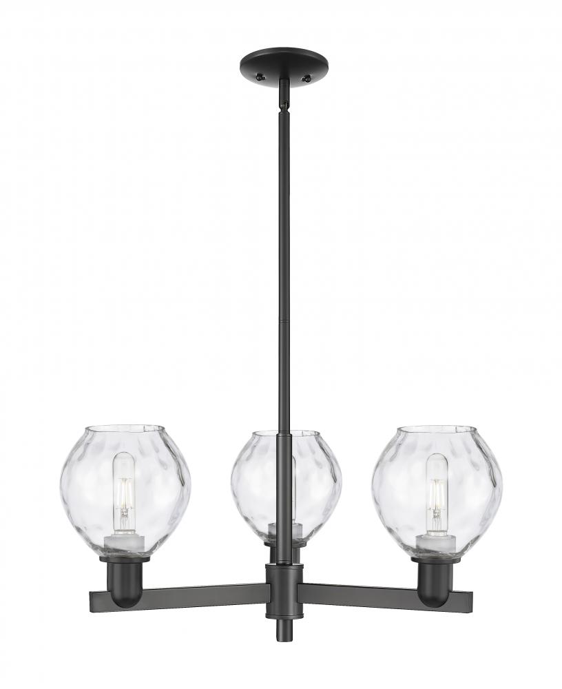 Waverly - 3 Light - 28 inch - Polished Chrome - Stem hung - Flush Mount