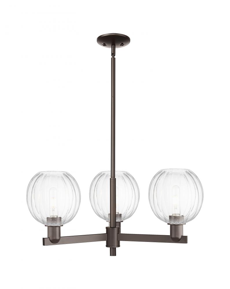 Preston Globe - 3 Light - 18 inch - Oil Rubbed Bronze - Flush Mount