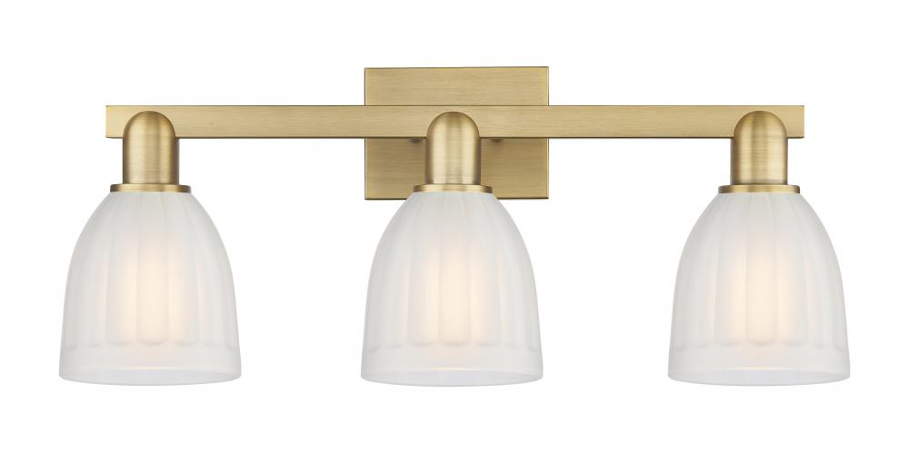 Brookfield - 3 Light - 25 inch - Antique Brass - Bath Vanity Light