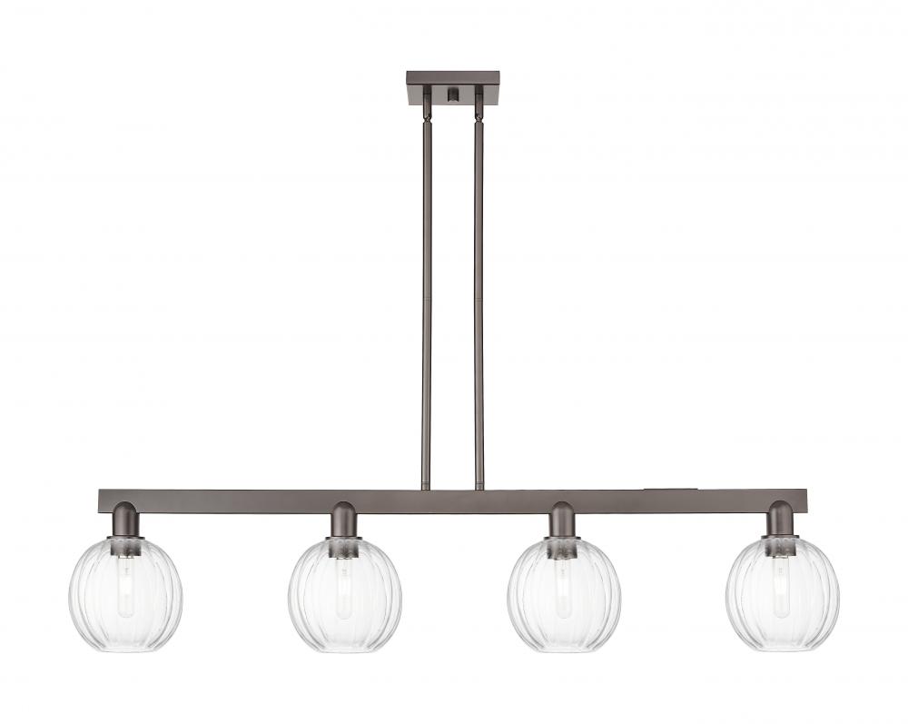 Preston Globe - 4 Light - 48 inch - Oil Rubbed Bronze - Cord hung - Island Light