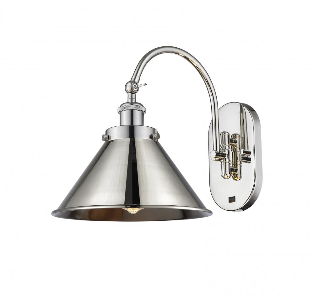 Briarcliff - 1 Light - 10 inch - Polished Nickel - Adjustable Swing Arm