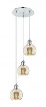 Innovations Lighting 113B-3P-PC-G128-6 - Athens - 3 Light - 12 inch - Polished Chrome - Cord Hung - Multi Pendant
