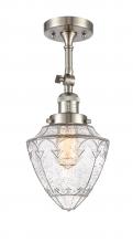 Innovations Lighting 201F-SN-G664-7 - Bullet - 1 Light - 6 inch - Brushed Satin Nickel - Adjustable Semi-Flush Mount