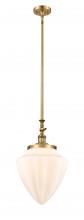 Innovations Lighting 206-BB-G661-12 - Bullet - 1 Light - 12 inch - Brushed Brass - Stem Hung - Adjustable Mini Pendant