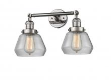 Innovations Lighting 208-PN-G172 - Fulton - 2 Light - 17 inch - Polished Nickel - Adjustable Bath Vanity Light