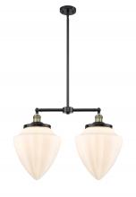 Innovations Lighting 209-BAB-G661-12 - Bullet - 2 Light - 24 inch - Black Antique Brass - Stem Hung - Adjustable Island Light