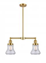 Innovations Lighting 209-SG-G192 - Bellmont - 2 Light - 21 inch - Satin Gold - Stem Hung - Adjustable Island Light