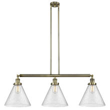 Innovations Lighting 213-AB-G44-L - Cone - 3 Light - 44 inch - Antique Brass - Stem Hung - Adjustable Island Light