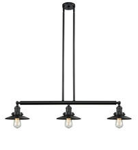 Innovations Lighting 213-BK-M6 - Railroad - 3 Light - 41 inch - Matte Black - Stem Hung - Adjustable Island Light