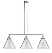 Innovations Lighting 213-PN-G42-L - Cone - 3 Light - 44 inch - Polished Nickel - Stem Hung - Adjustable Island Light