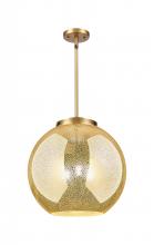Innovations Lighting 221-3S-BB-G128-16 - Athens - 3 Light - 16 inch - Brushed Brass - Cord hung - Pendant
