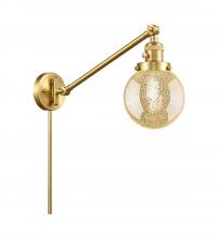 Innovations Lighting 237-SG-G208-6 - Beacon - 1 Light - 6 inch - Satin Gold -Adjustable Swing Arm