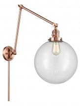 Innovations Lighting 238-AC-G202-12 - Beacon - 1 Light - 12 inch - Antique Copper -Adjustable Swing Arm
