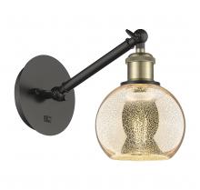 Innovations Lighting 317-1W-BAB-G128-6 - Athens - 1 Light - 6 inch - Black Antique Brass - Adjustable Sconce