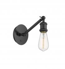 Innovations Lighting 317-1W-BK - Belfast - 1 Light - 5 inch - Matte Black - Adjustable Sconce
