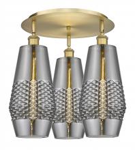 Innovations Lighting 516-3C-BB-G683-7 - Windham - 3 Light - 19 inch - Brushed Brass - Flush Mount