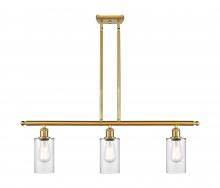 Innovations Lighting 516-3I-SG-G802 - Clymer - 3 Light - 36 inch - Satin Gold - Cord hung - Island Light