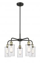 Innovations Lighting 516-5CR-BAB-G802 - Clymer - 5 Light - 22 inch - Black Antique Brass - Chandelier