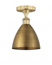 Innovations Lighting 616-1F-BB-MBD-75-BB - Bristol - 1 Light - 8 inch - Brushed Brass - Semi-Flush Mount
