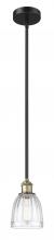 Innovations Lighting 616-1S-BAB-G442 - Brookfield - 1 Light - 6 inch - Black Antique Brass - Cord hung - Mini Pendant