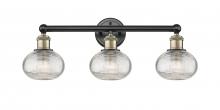 Innovations Lighting 616-3W-BAB-G555-6CL - Ithaca - 3 Light - 24 inch - Black Antique Brass - Bath Vanity Light