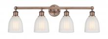 Innovations Lighting 616-4W-AC-G441 - Brookfield - 4 Light - 33 inch - Antique Copper - Bath Vanity Light