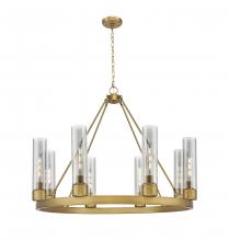 Innovations Lighting 617-8CR-BB-G617-11SM - Boreas - 6 Light - 36 inch - Brushed Brass - Chandelier