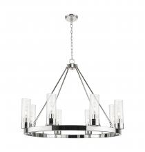 Innovations Lighting 617-8CR-PN-G617-8SDY - Boreas - 6 Light - 36 inch - Polished Nickel - Chandelier