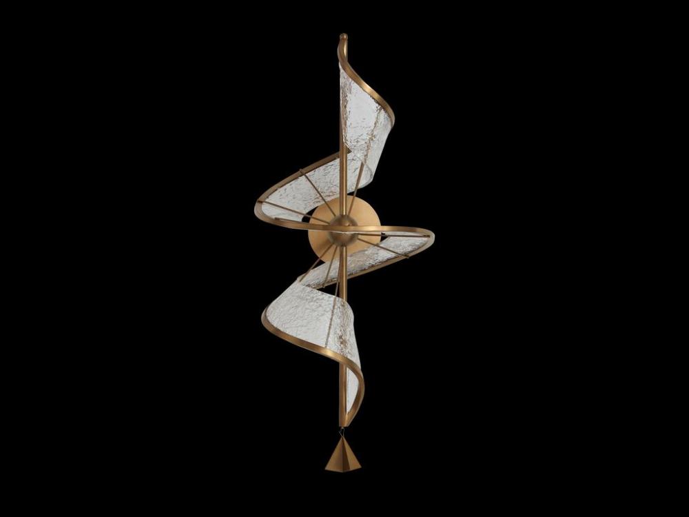 Aurora LED Wall Sconce in Brushed Champagne